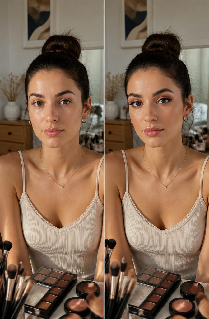 My Makeup Look: 6 Face-Shape Guides for Your Best Style 11 Model demonstrating various eye makeup techniques in a close-up.